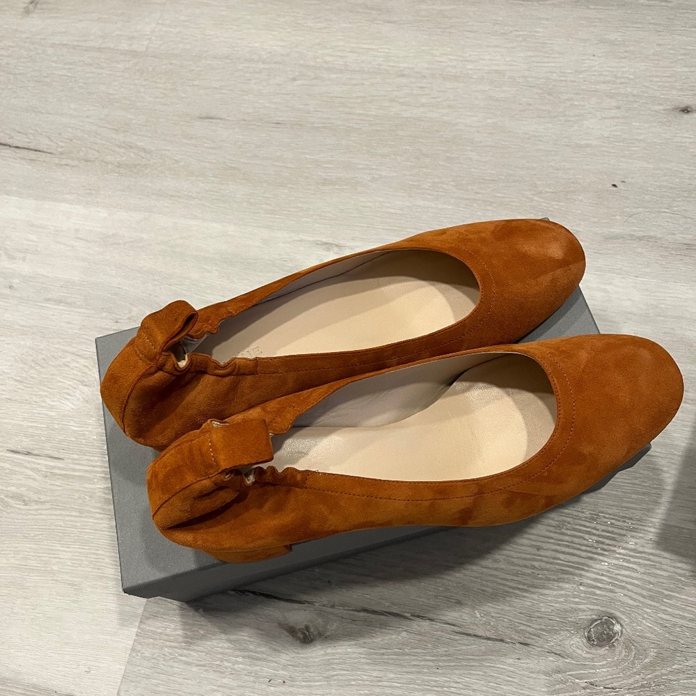 Everlane Italian suede day heel - brown, 11